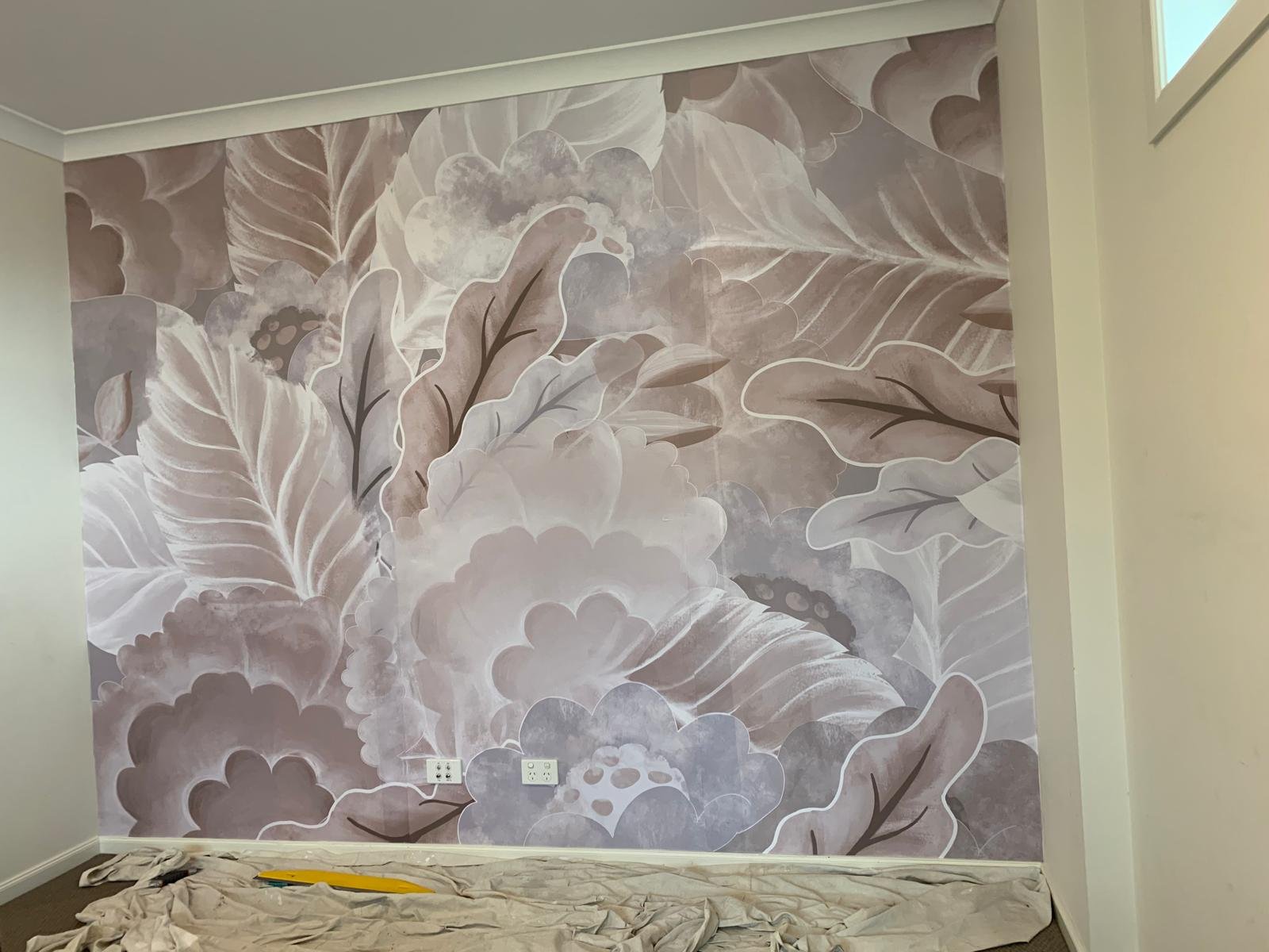 Wallpaper installation project