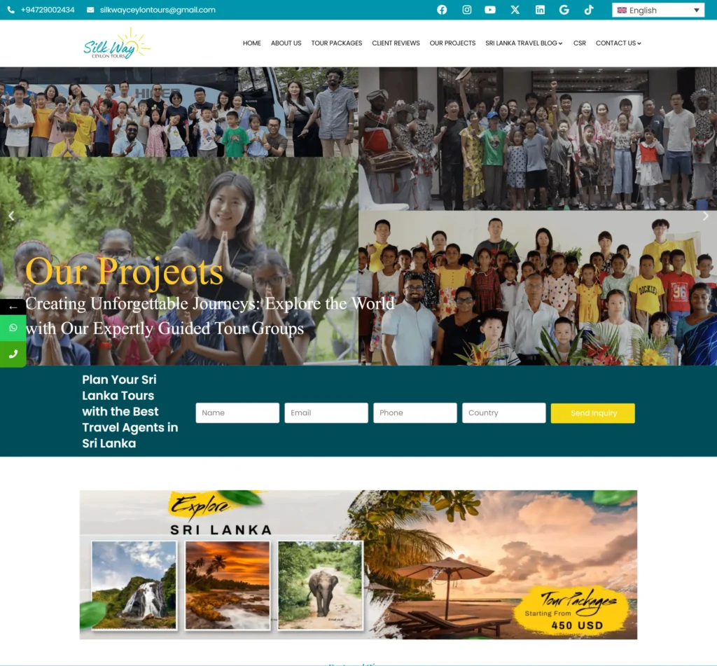 AI SEO Case Study: Silk Way Ceylon Tours