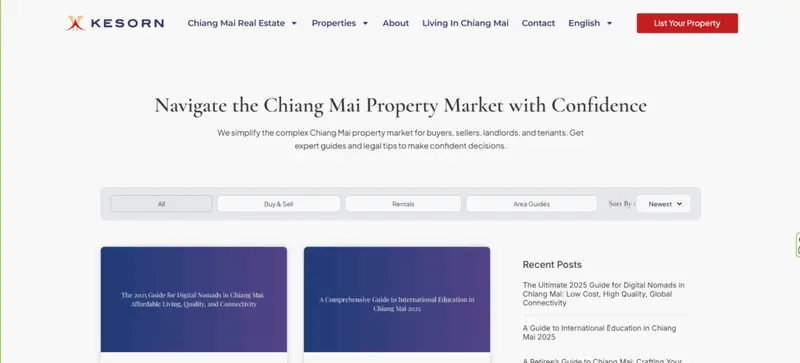 SEO Structure Case Study: Kesorn supporting screenshot