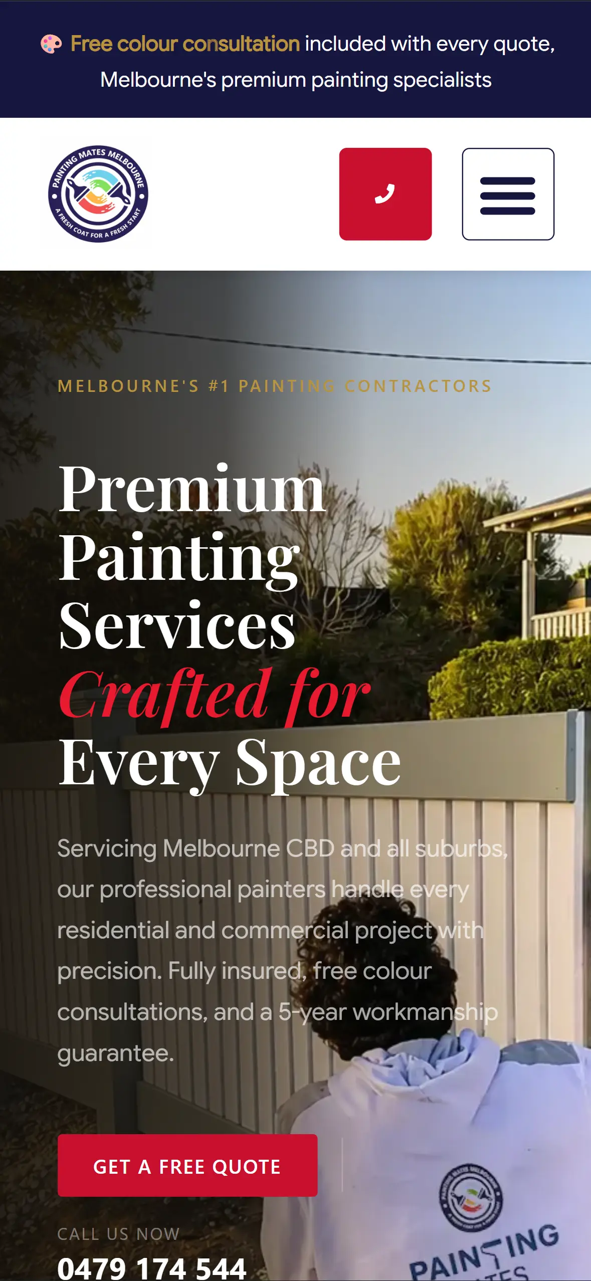 Painting Mates website preview